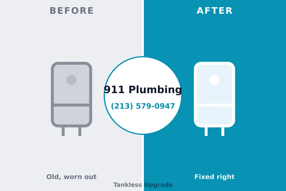 Before and after: plumbing repair Gothenburg, NE
